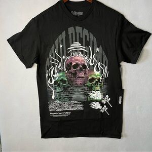 Civil Regime Purple Skull Black Short Sleeve Tee